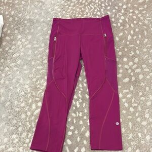 Lululemon Magenta Athletic leggings